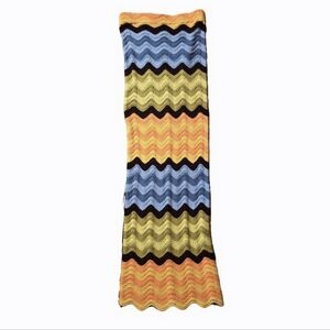 Colorful ZigZag Crochet Maxi Dress/Skirt